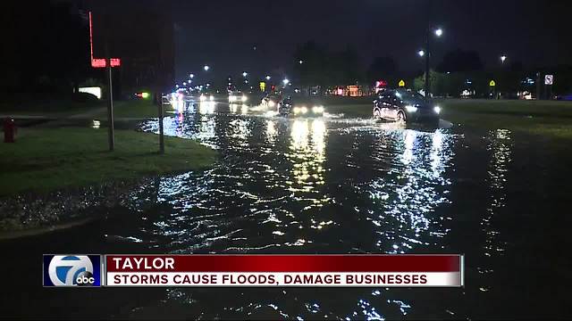 Several roads closed in metro Detroit due to flooding