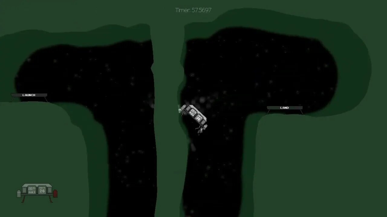Galactic Lander; levels 1 through 4; watch me crash over & over, yay!