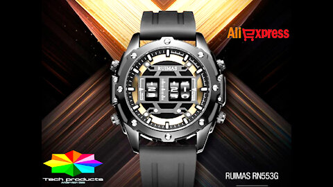 RUIMAS Men's Sports Watches Rolling Time