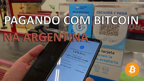 Dinheiro na Argentina | Pagando QR Code com a Bitso Usando Bitcoin ou Dólar | Cotação Melhor que WU