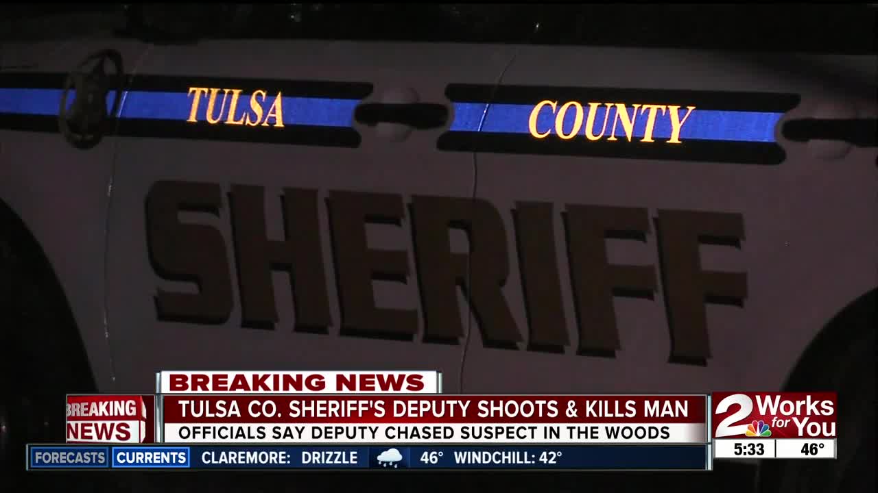 Tulsa Co. Sheriff's deputy shoots, kills man