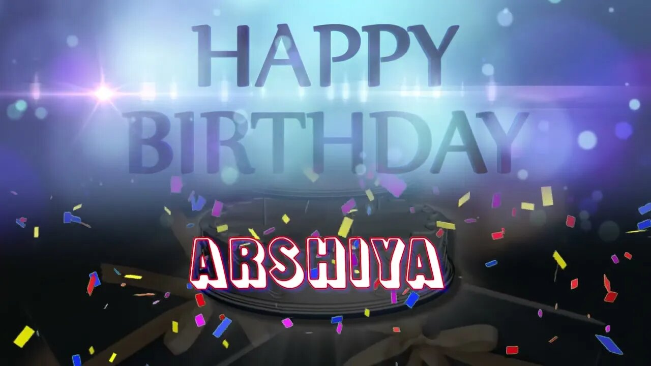 Wish you a very Happy Birthday Arshiya from Birthday Bash
