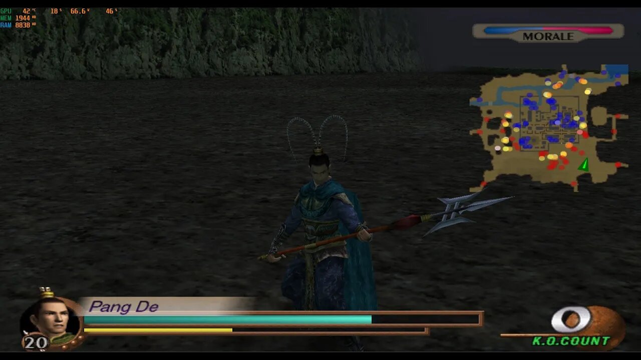 Dynasty Warriors 3 Pang De Gameplay