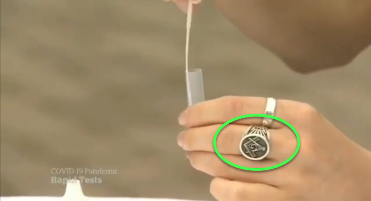 COVID rapid test and freemasonry symbology together... what are the odds?