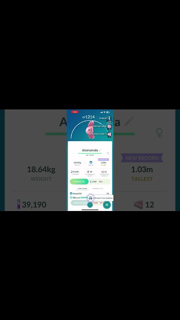 Pokémon Go - Hatching 5km Alomomola