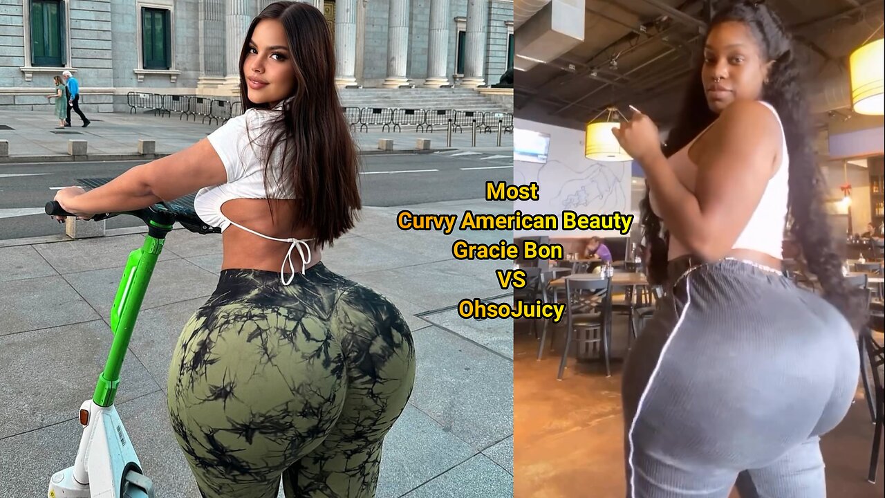 Most Curvy American Beauty Gracie Bon VS OhsoJuicy