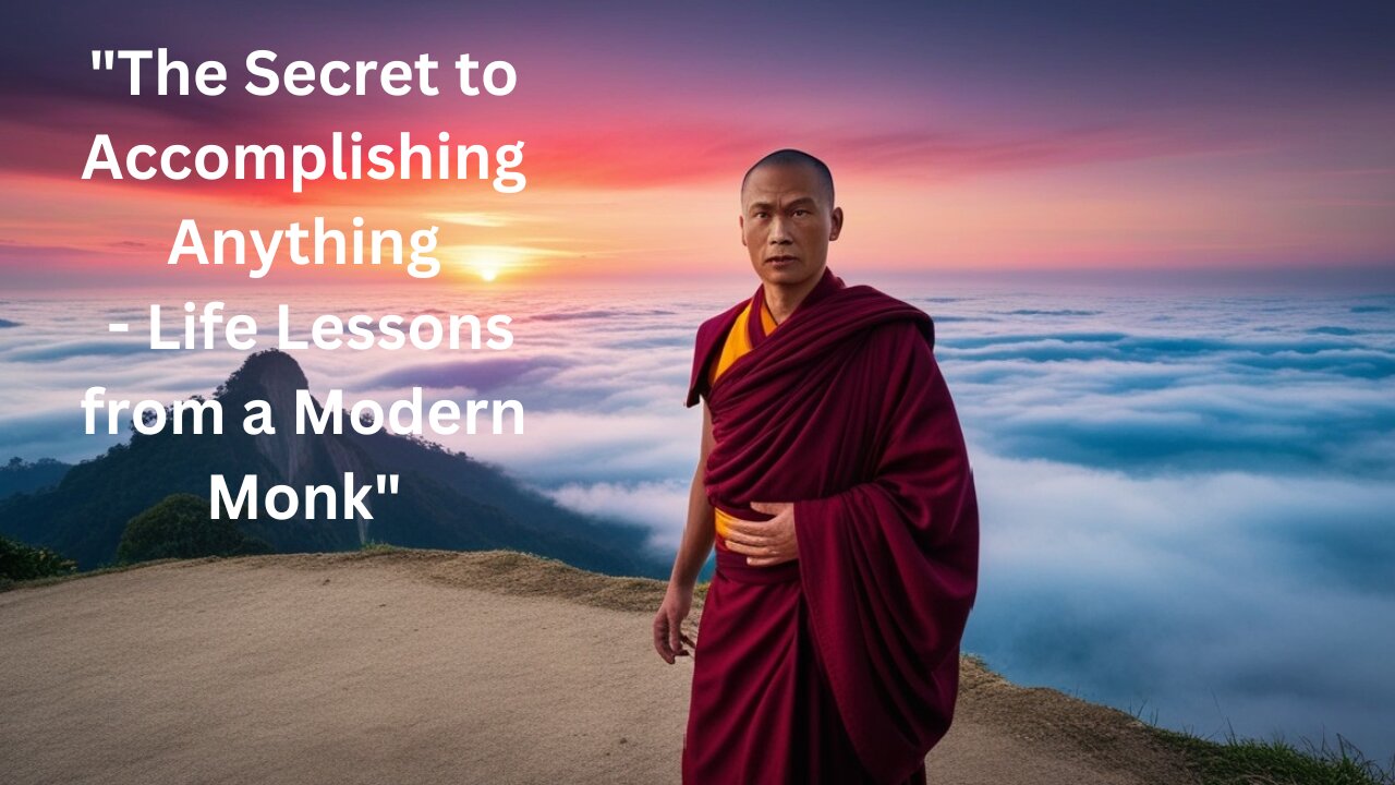 The Secret to Accomplishing Anything - Life Lessons from a Modern Monk