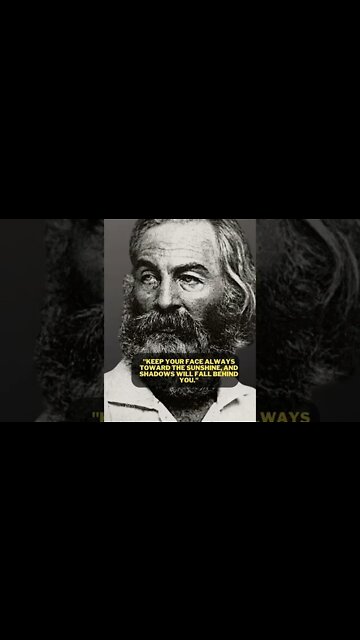 WALT WHITMAN QUOTES THAT WILL CHANGE YOUR LIFE. #shorts #quotes