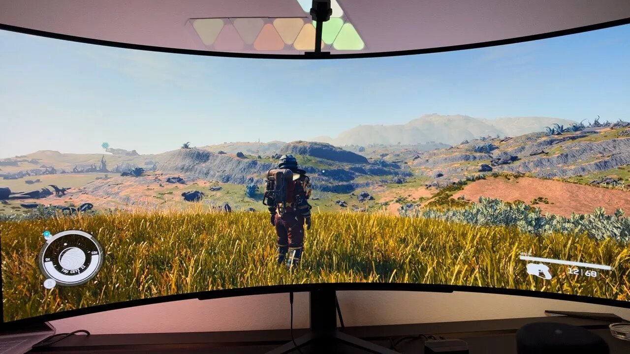 Starfield is a BEAUTIFUL game (when its working) on the LG 45GR95QE! BEST OLED UltraWide Monitor