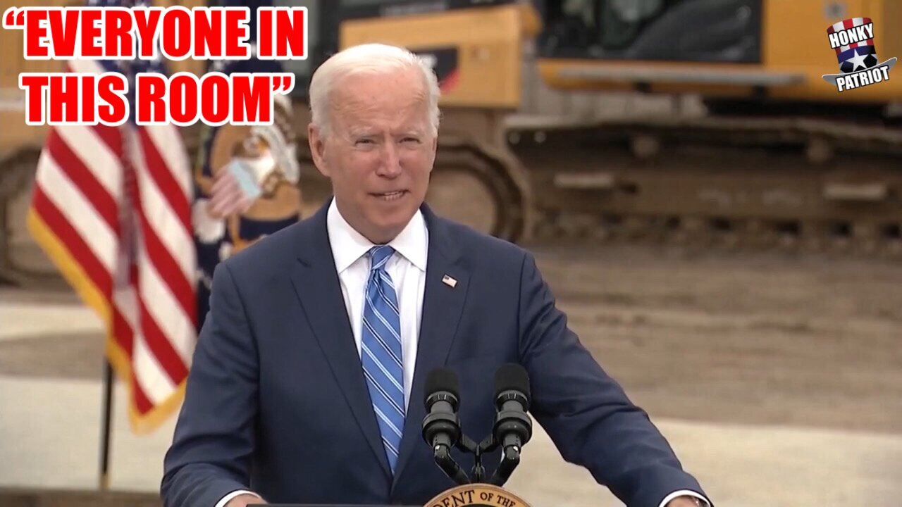 Joe Biden, Standing Outside During Speech in Mighigan: "I'll Bet Everyone in This Room" and More..