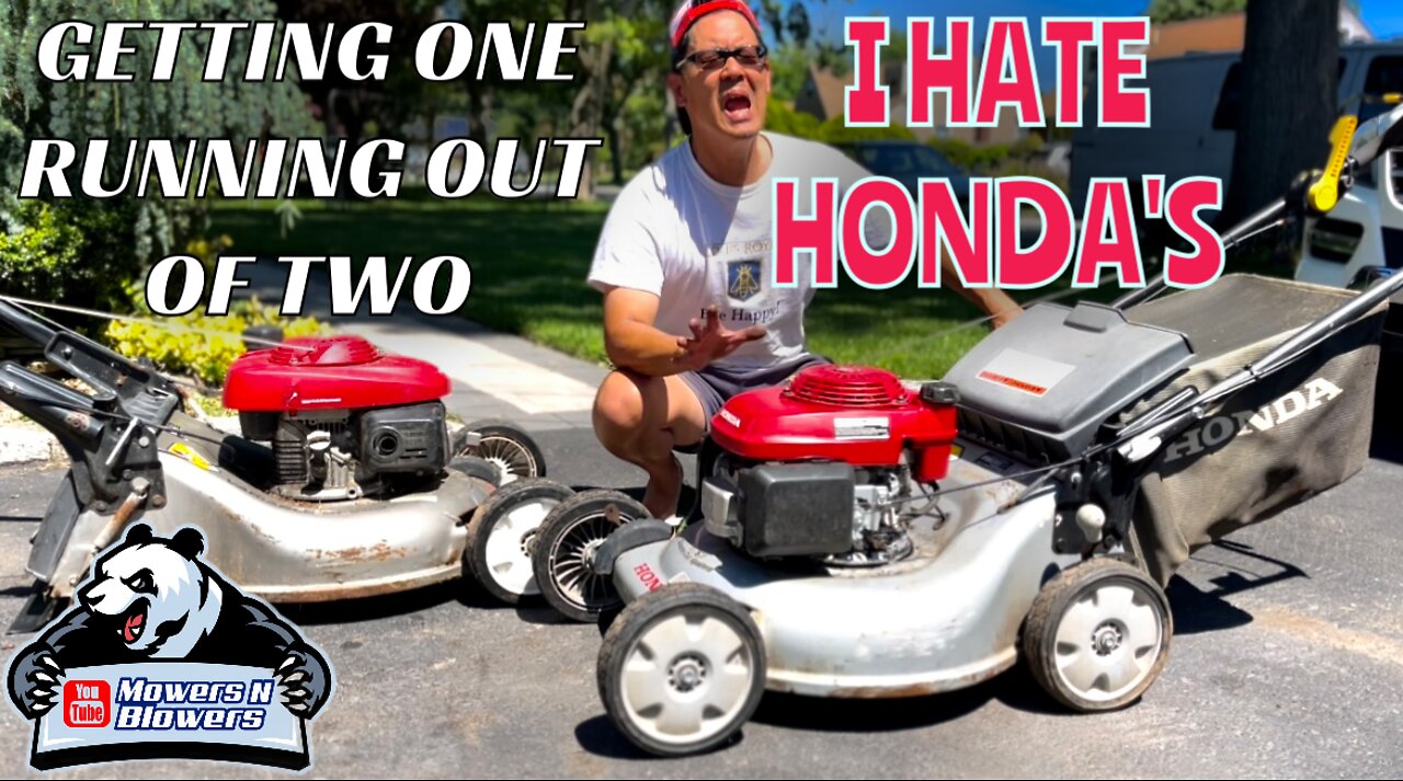 Getting one running Honda HRR216 Harmony II lawn mower quadra cut system out of two free broken ones