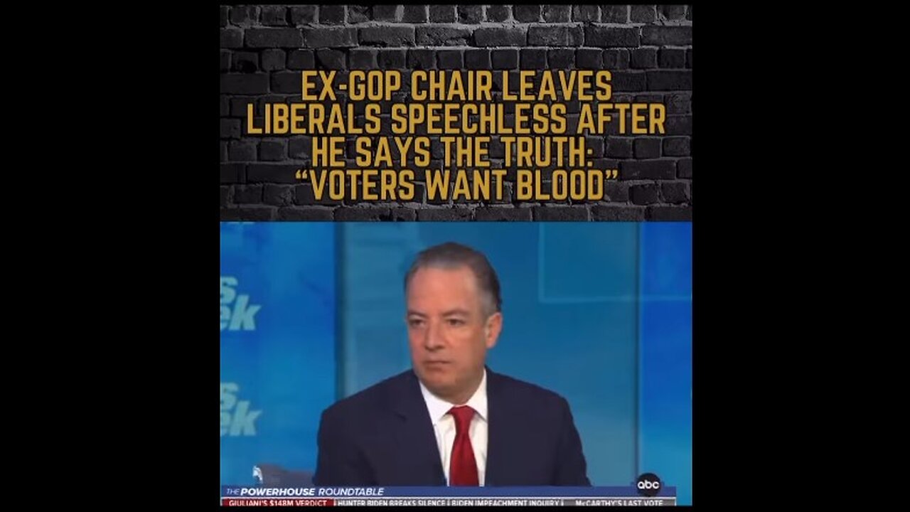 Reince Priebus Drops Massive Truth Bomb on Corporate Media: Voters Want Blood