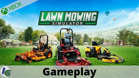 Lawn Mowing Simulator Gameplay on Xbox