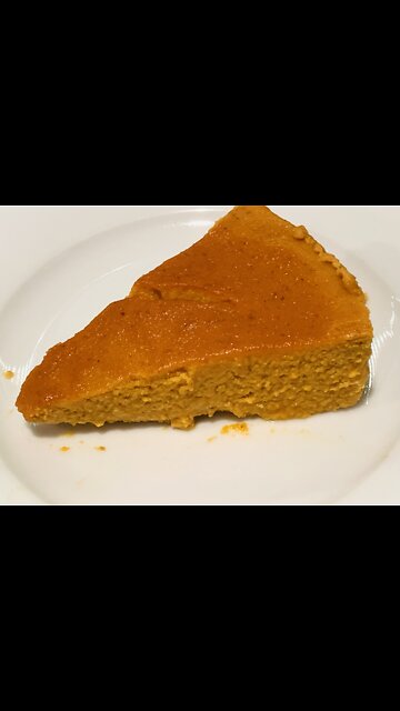 Microwave Pumpkin Pie(crustless) | Keto