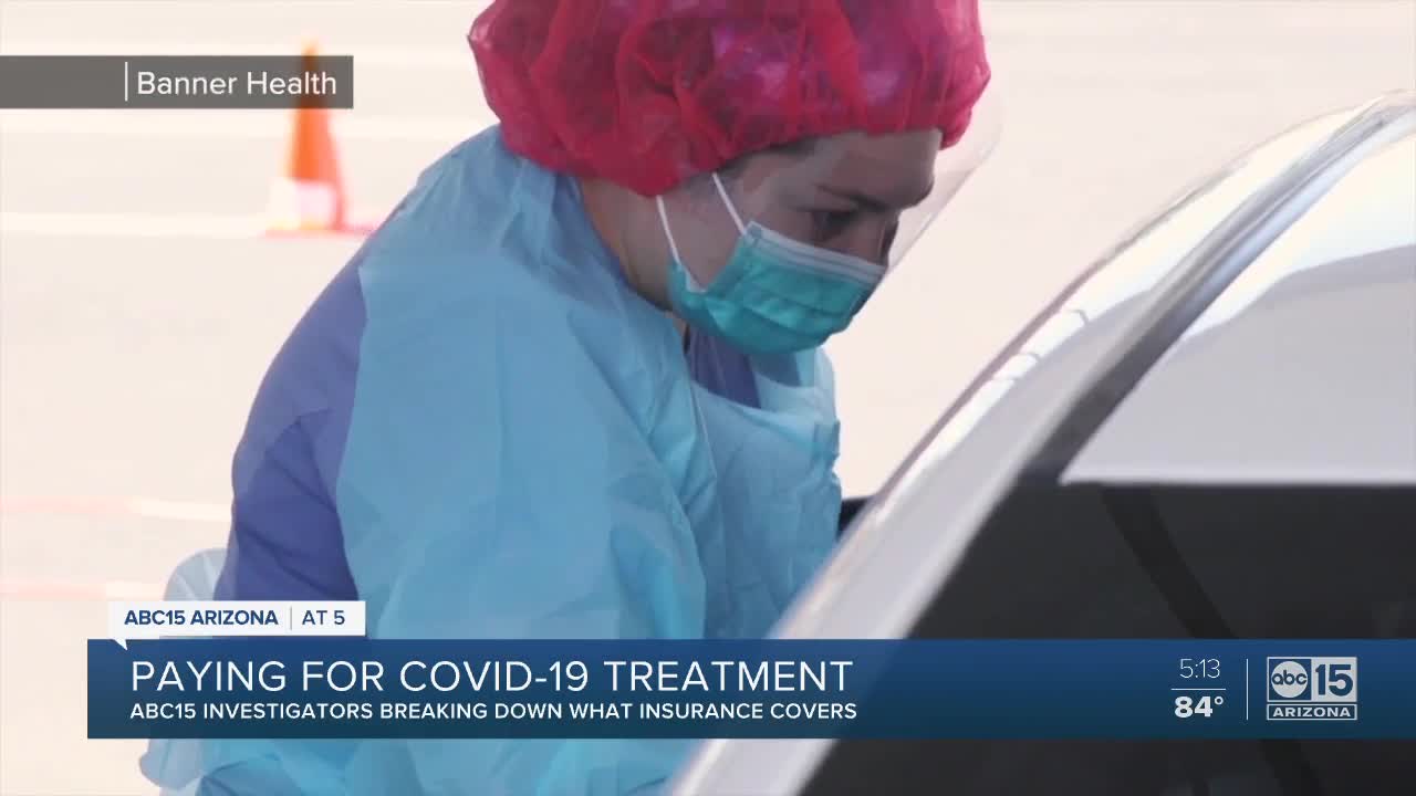 Does insurance cover paying for a COVID-19 test and treatment?