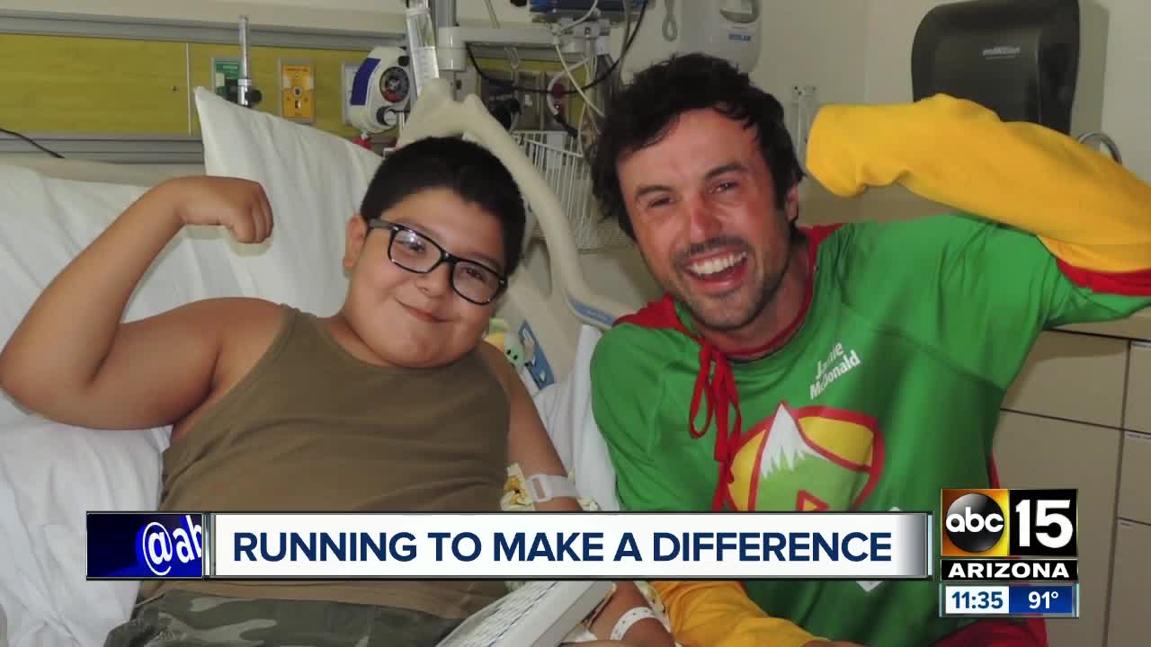 'Adventureman' running across AZ to make a difference!