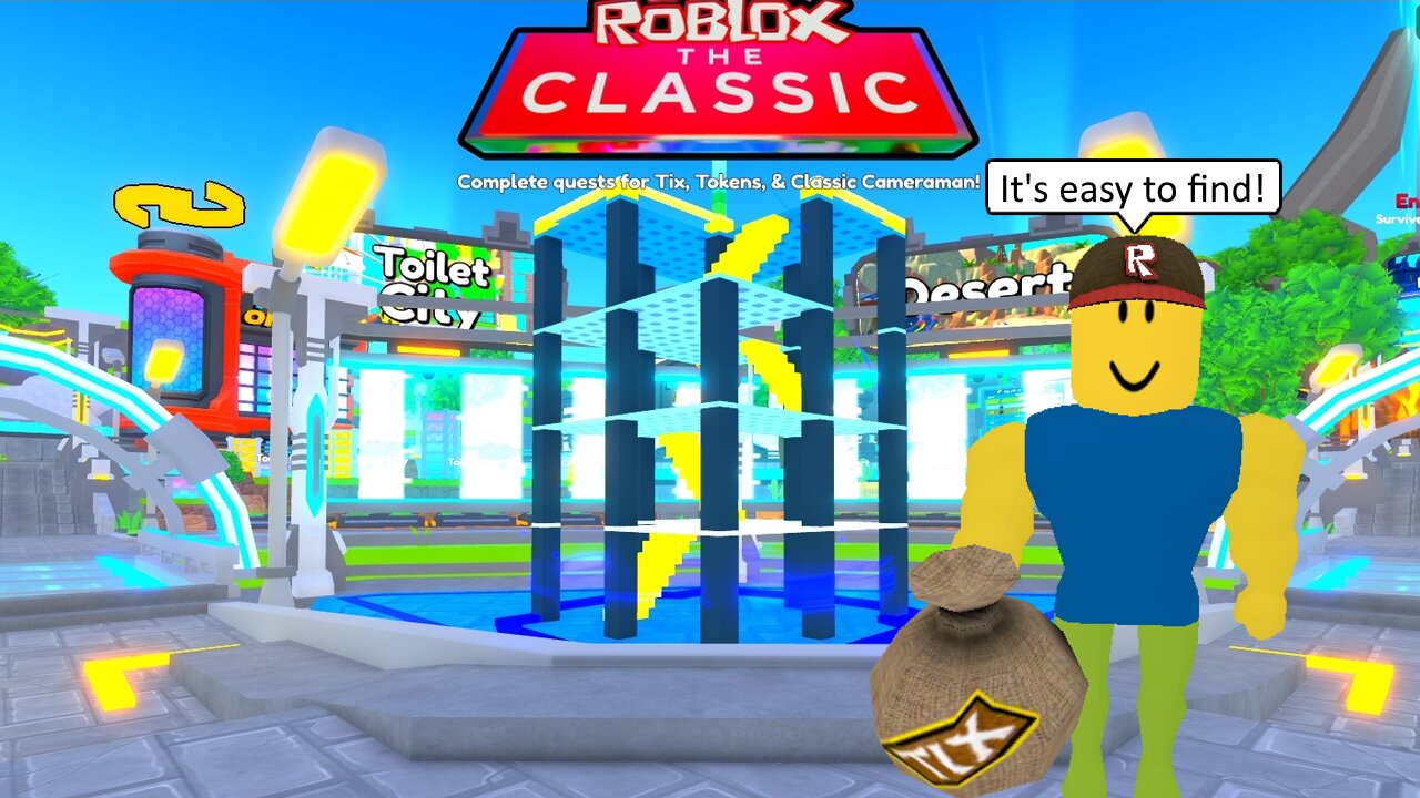 All Locations for Tix in Roblox The Classic Toilet Defense Simulator