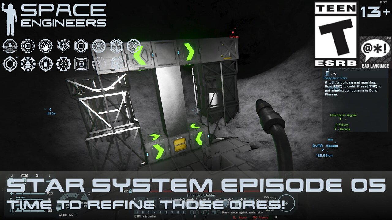 Space Engineers 2024 (Star System Episode 05) Time to Refine those Ores!