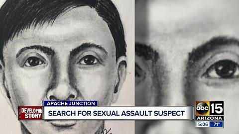 Search underway for Apache Junction sexual assault suspect