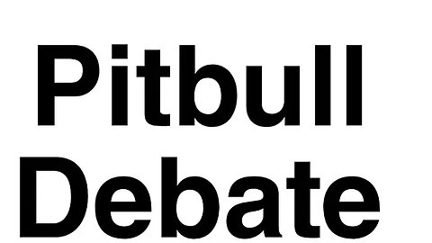 The pit bull debate: my take