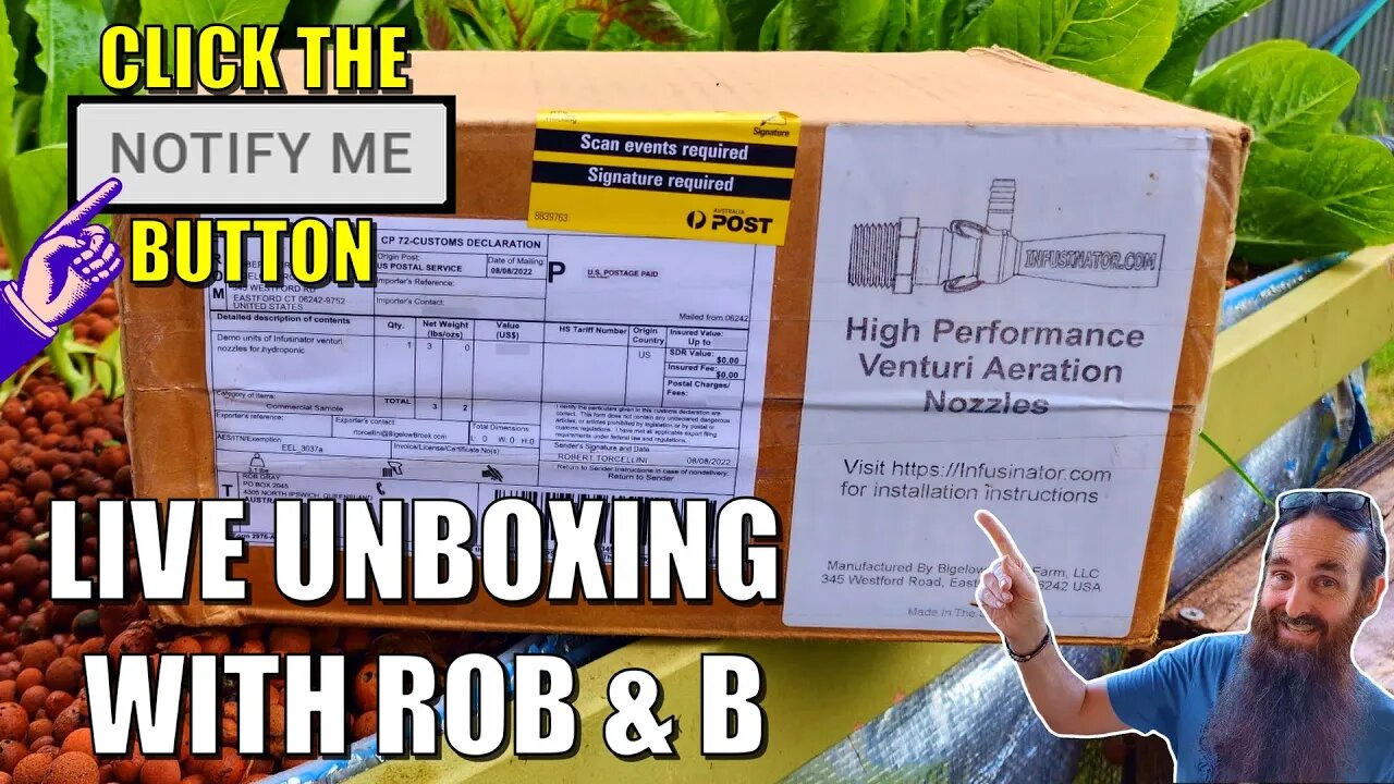 Aquaponics Live Stream | Q&A With Rob & Bianca and Unboxing Venturis