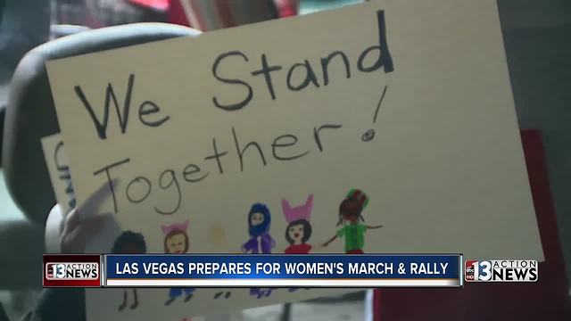 Locals preparing for Women's Day March