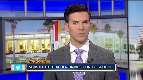 Substitute elementary school teacher removed from campus after bringing gun to school