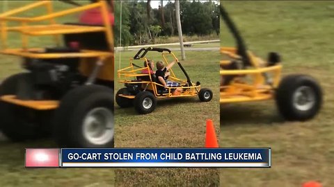 Go-cart stolen from child battling Leukemia