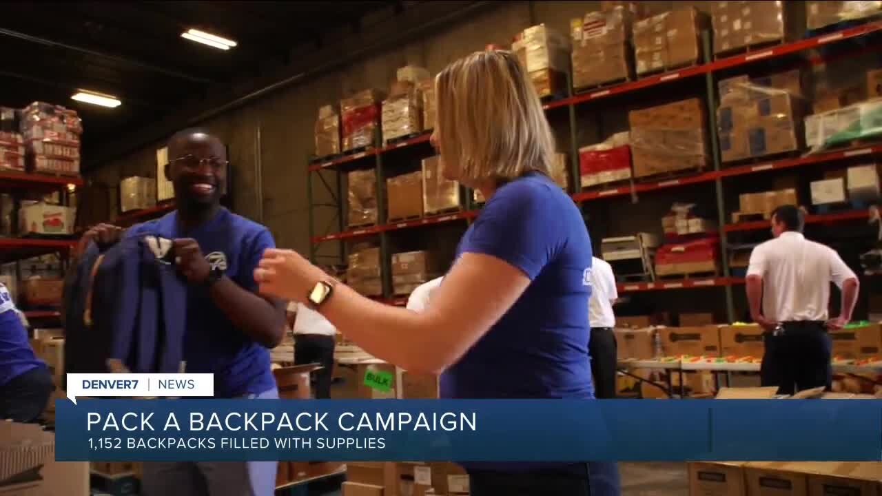 Denver7 Pack A Backpack Packing Event Mon 7AM News Mention