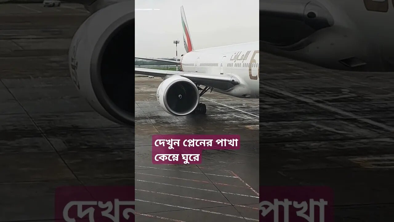 দেখুন প্লেনের পাখা কেম্নে ঘুরে। চলে আসুন বিদেশ #shorts #viral