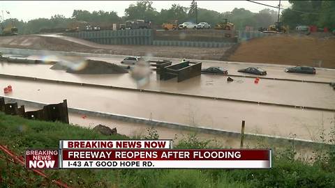 I-43 shut-down twice due to flooding, has reopened