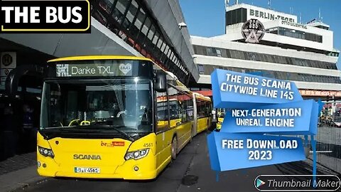 The BUS Scania Citywide Line 145 Free Download Gameplay Next Generation Graphics Unreal Engine 2023