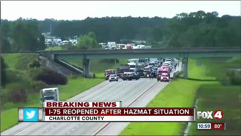 I-75 reopened after chemical spill