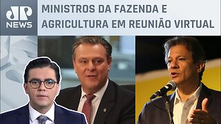 Fernando Haddad se reúne com Carlos Fávaro sobre Plano Safra 2023/24; Vilela opina