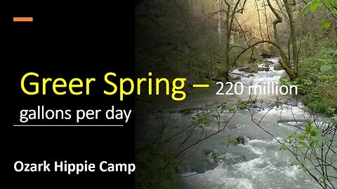 Ozark Hippie Camp - Missouri Ozarks - Greer Spring 2022