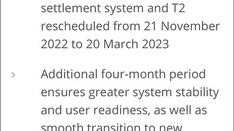 No November Pump After RTGS Delay?