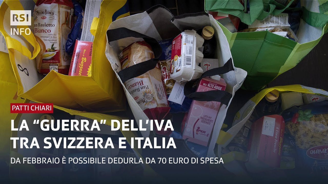 LA GUERRA DELL'IVA,IL TAX FREE PER I CITTADINI EXTRACOMUNITARI come funziona? RSI DOCUMENTARIO(2024)fare una spesa sopra i 70 euro e stare sotto la franchigia di 150 franchi a persona si può scalare l'IVA italiana che viene poi rimborsata