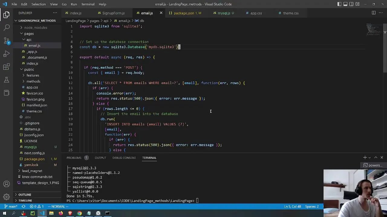Setting up PlanetScale with Next JS app