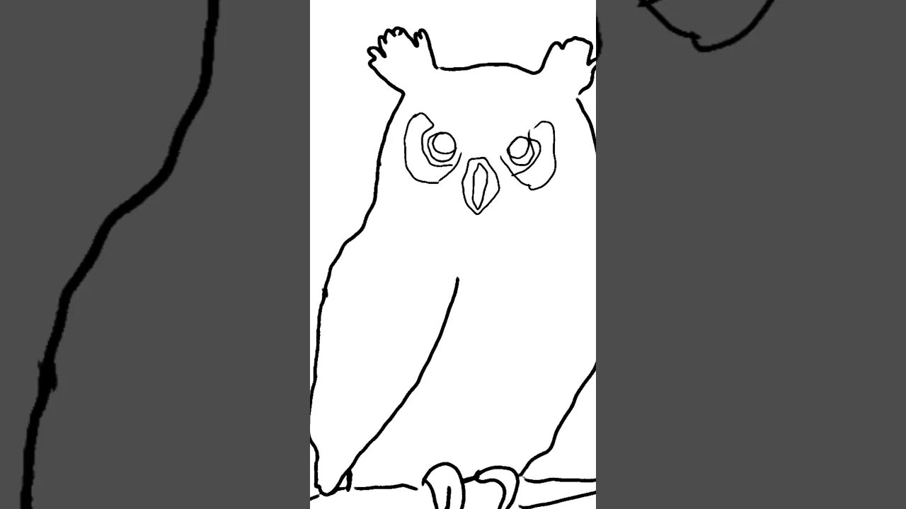 Draw Owl Super Easy! #sketch #sketching #drawing