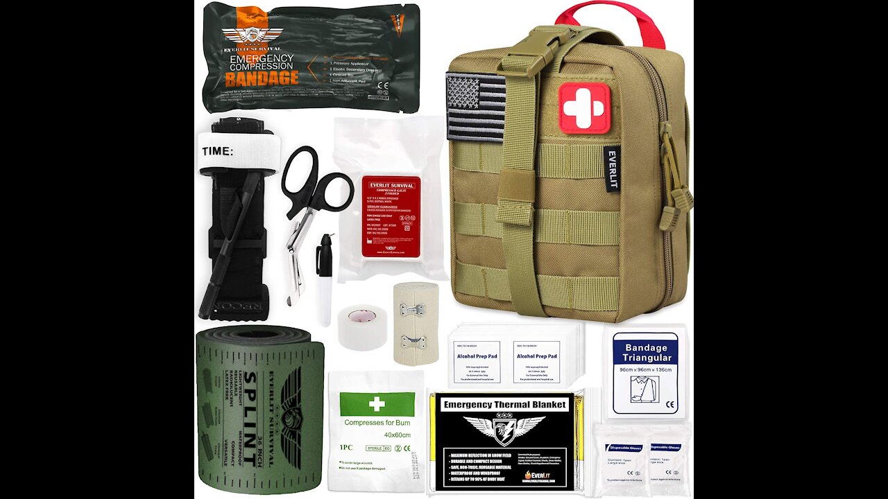 Everlit Emergency Trauma Kit GEN-I, Multi-Purpose SOS