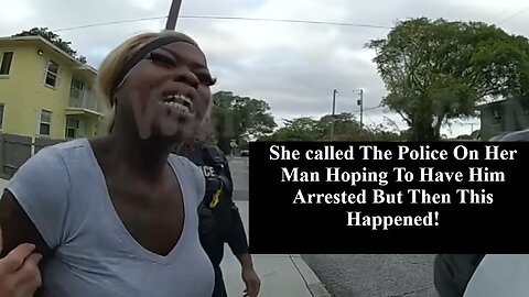 Black Woman Calls The Police On Her Man Hoping To Get Him Arrested, Then This Happened!