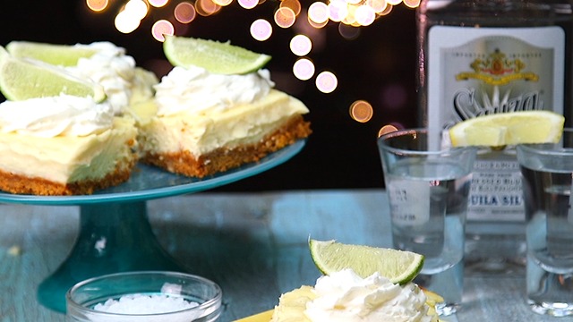 Tequila-Lime Cheesecake Bars