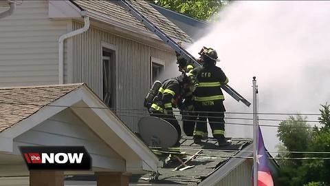 Woman rescued from house fire on Cleveland's west side