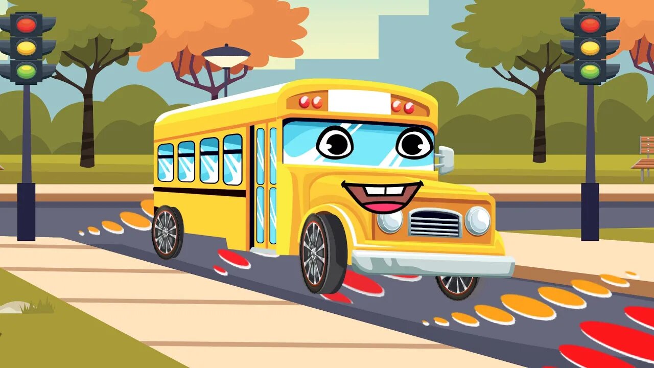 Wheels On The Bus, School Bus | Nursery Rhymes & Kids Songs | Children's Music - Ringo Kids Show.