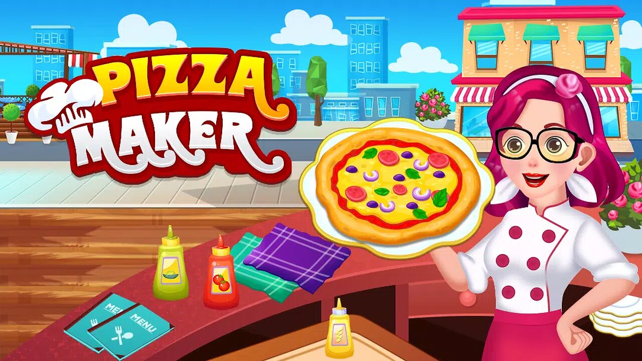 Best Pizza🍕 making game# Pizzeria # Decorate and serve