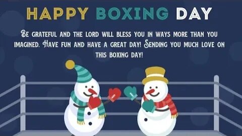 Boxing Day Live Stream (Now With Real Boxing!)