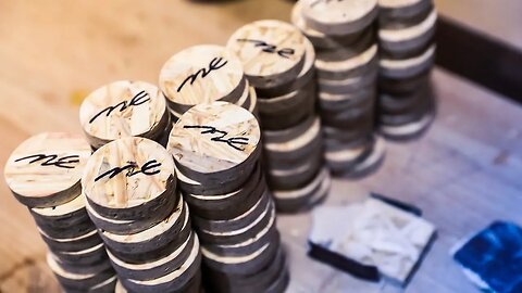 Making OSB Coins for the Haters at Makers Central