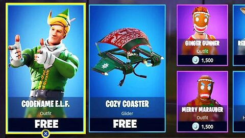 The New CHRISTMAS SKINS in Fortnite..