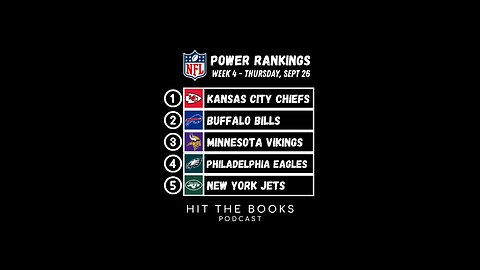 Power Rankings in the NFL heading into Week 4! Did we get this list right?🏈🚨