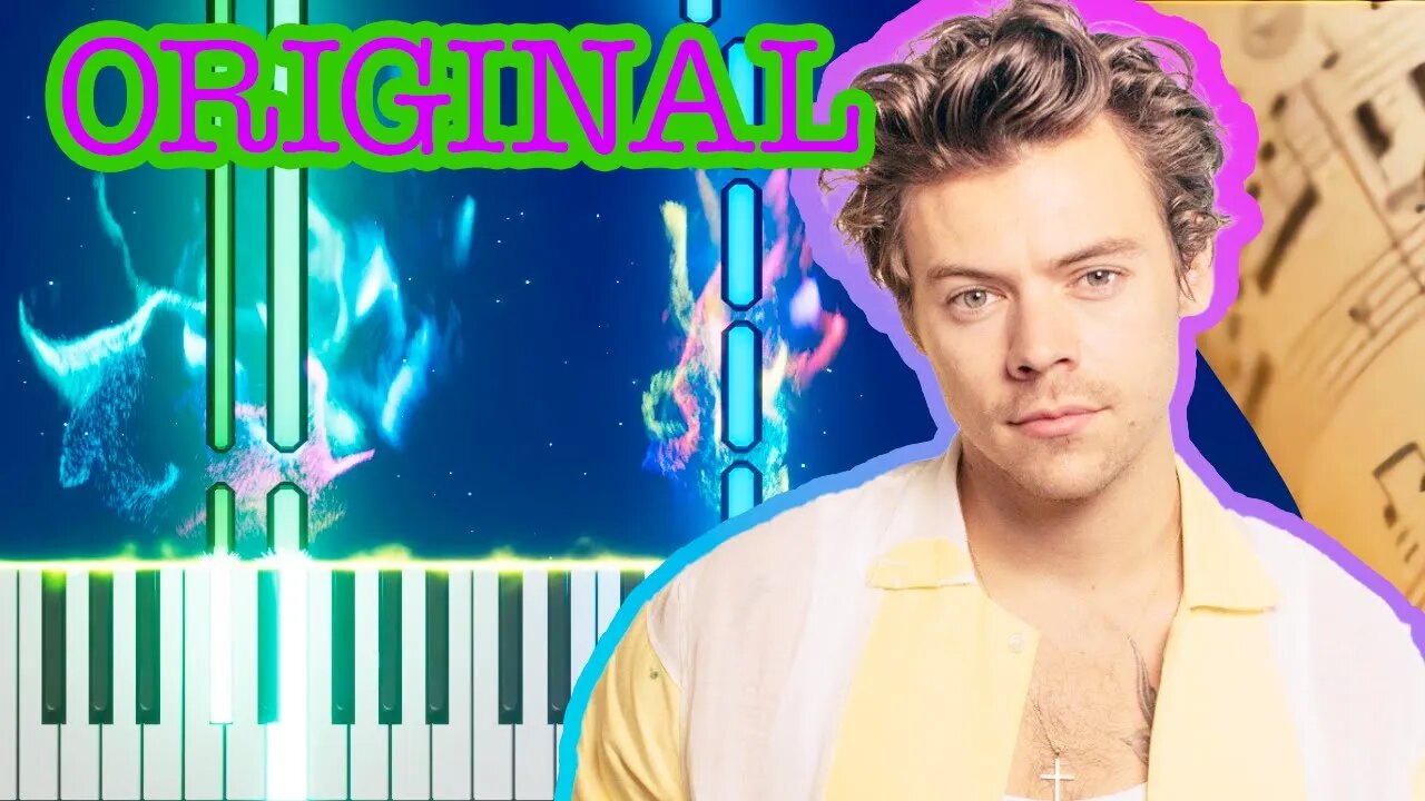 AS IT WAS by HARRY STYLES - ORIGINAL PIANO TUTORIAL + SPARTITO GRATIS